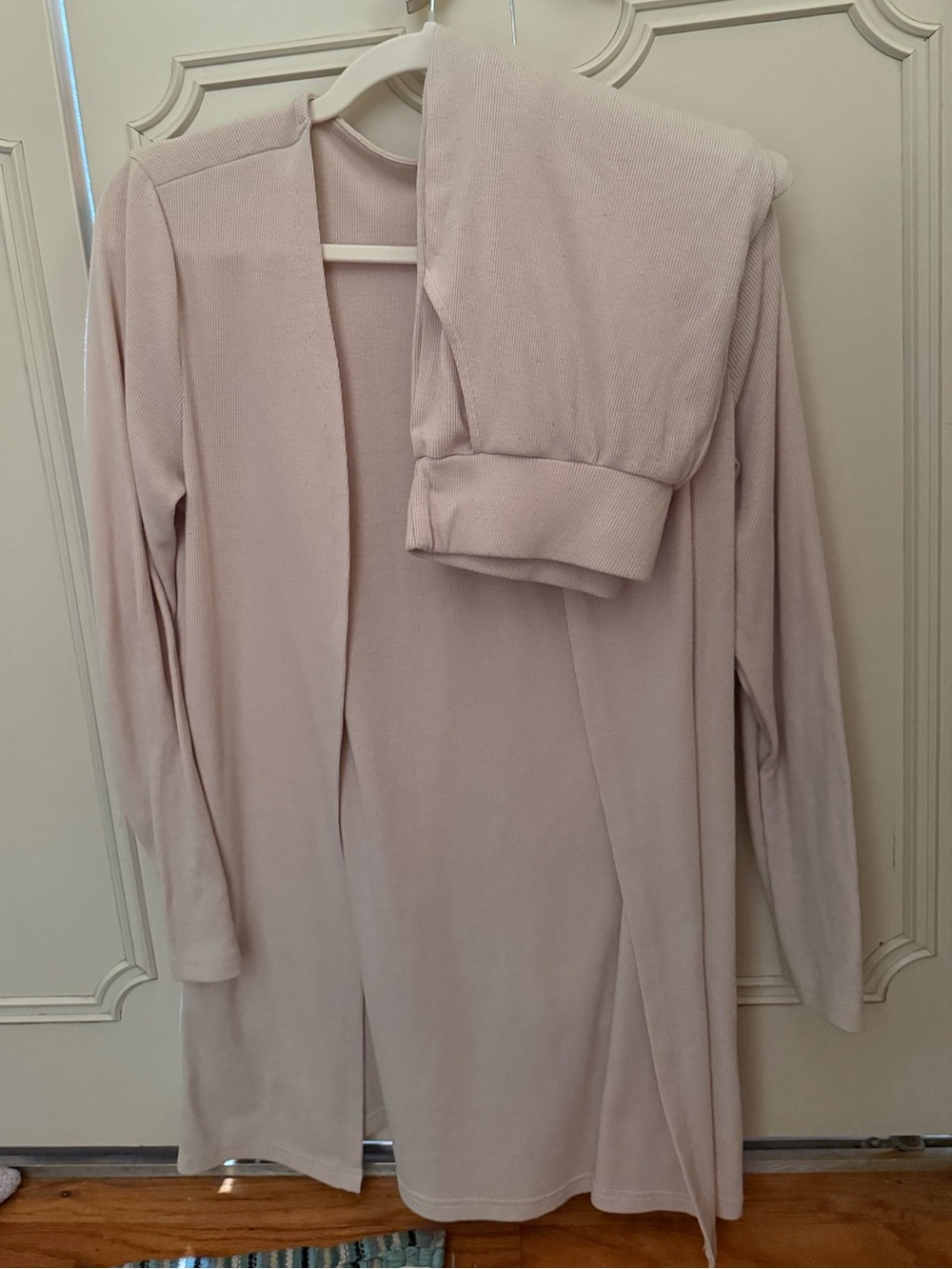 Women's Tan Lounge Set - Size Small - Cardigan & Pants